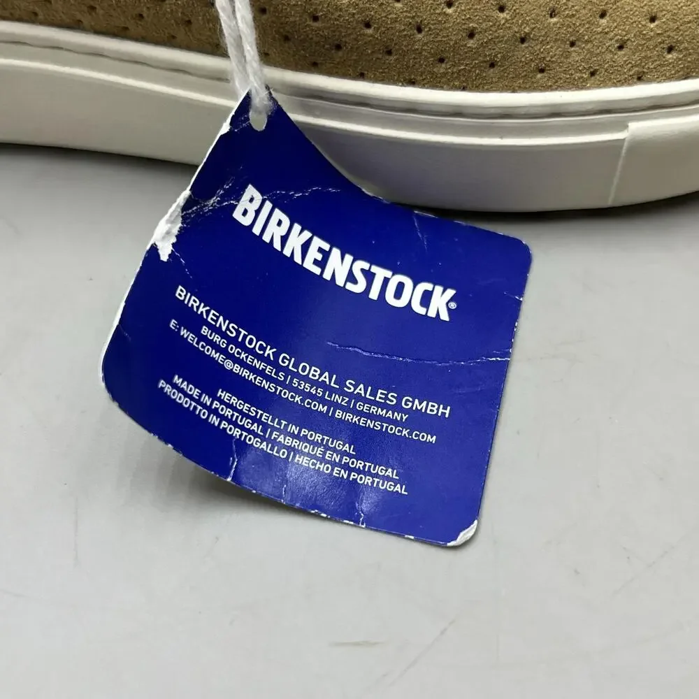 Birkenstock Bend Low Embossed Shoes Women Size 5 Brown Suede Comfort Sneakers